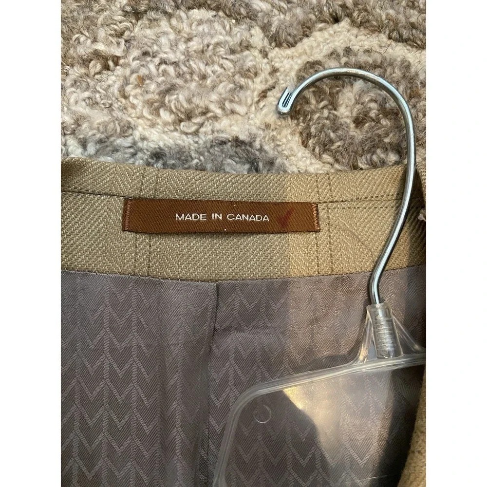 Michael Kors Mens Wool Cashmere Luxury Classic Fit Sport Coat Brown 42R